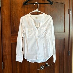 J Crew White shirt size small. NWT